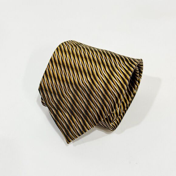 Format Ultra Mens 100% Silk Striped Neck Tie Formal Wear Made in Japan - Picture 6 of 17